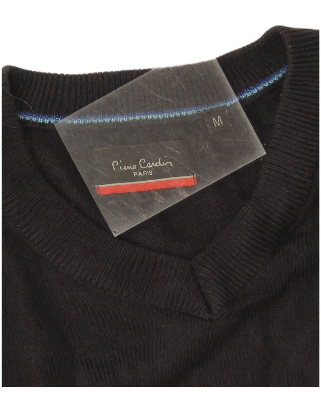 Pierre Cardin Herren-Pullover mit V-Ausschnitt, Mittelblau, Acryl