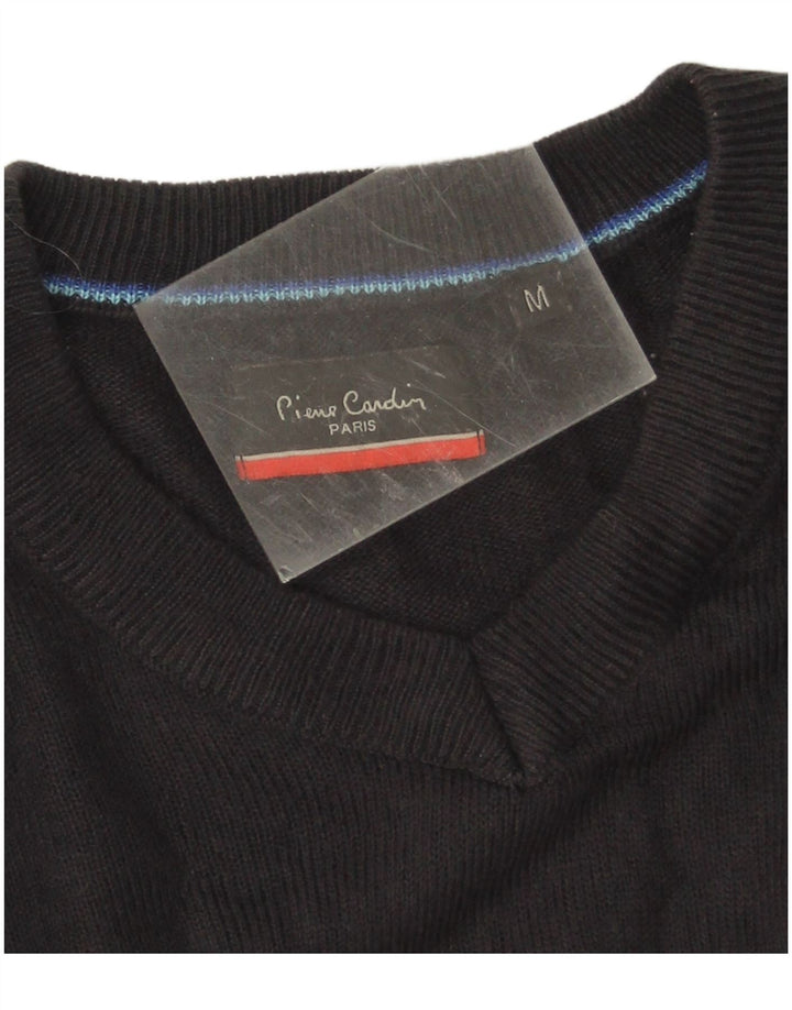 Pierre Cardin Herren-Pullover mit V-Ausschnitt, Mittelblau, Acryl