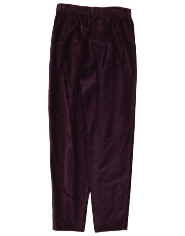 Superior Damen Cordhose mit hoher Taille IT 44 Medium W26 L29 Lila