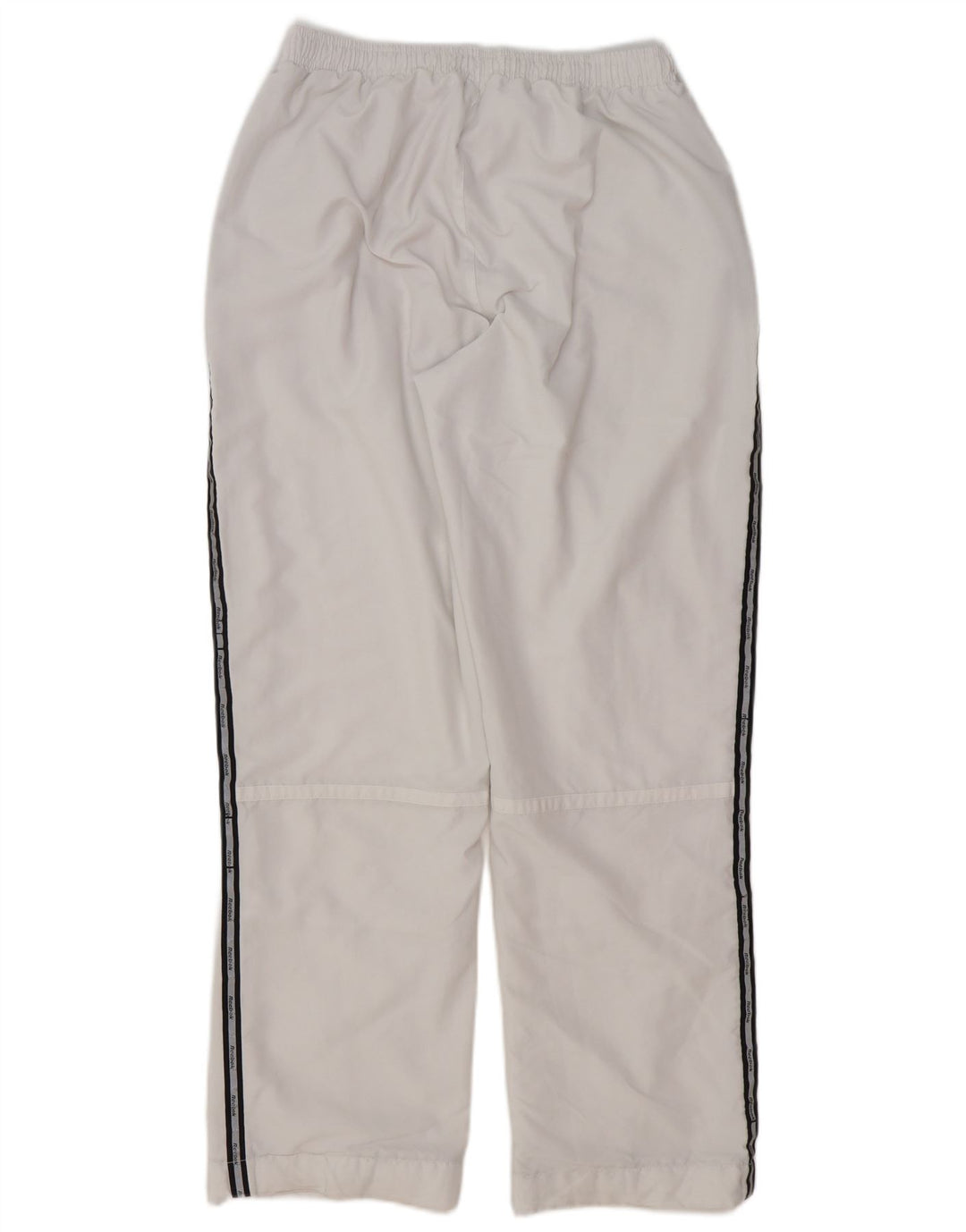 Reebok Herren-Trainingshose mit Grafik, mittelweißes Farbblock-Polyester