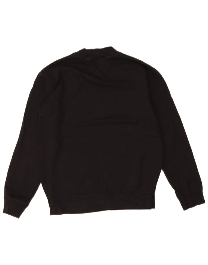 Zara Damen Sweatshirt Pullover UK 14 Medium Schwarz
