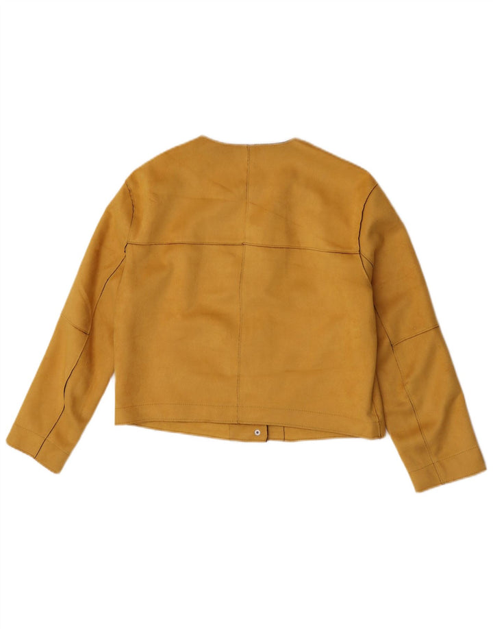 Zara Damen Bolerojacke UK 10 Small Gelb Polyester