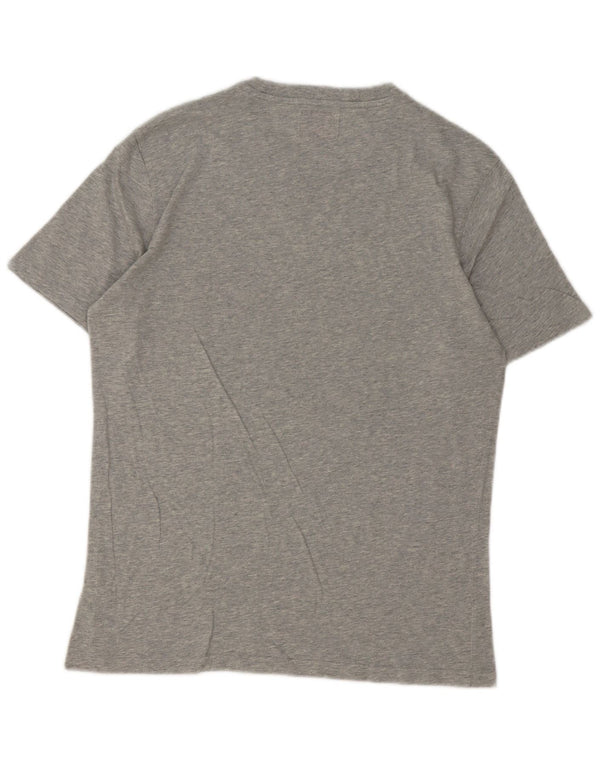 Sundek Mens Graphic T-Shirt Top Medium Grey Flecked Cotton