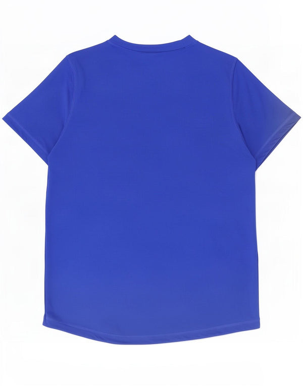 Adidas Damen Aeroready Graphic T-Shirt Top UK 8/10 Small Blau Polyester