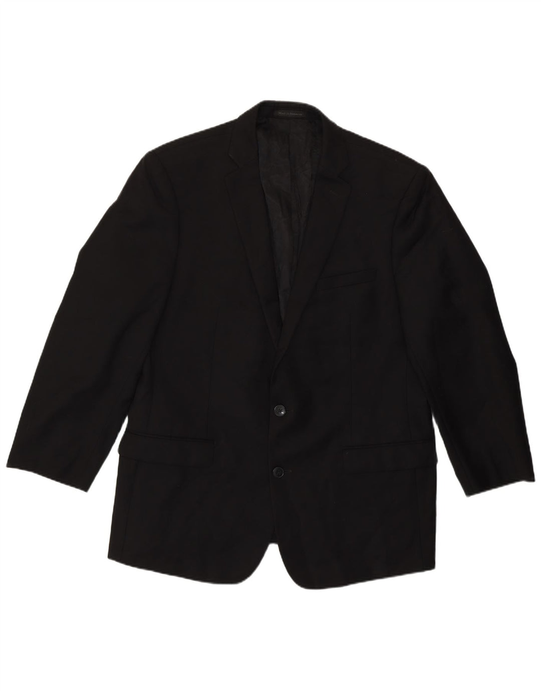 Calvin Klein Herren-Blazer mit 2 Knöpfen, schmale Passform, UK 44, 2XL, schwarze Wolle