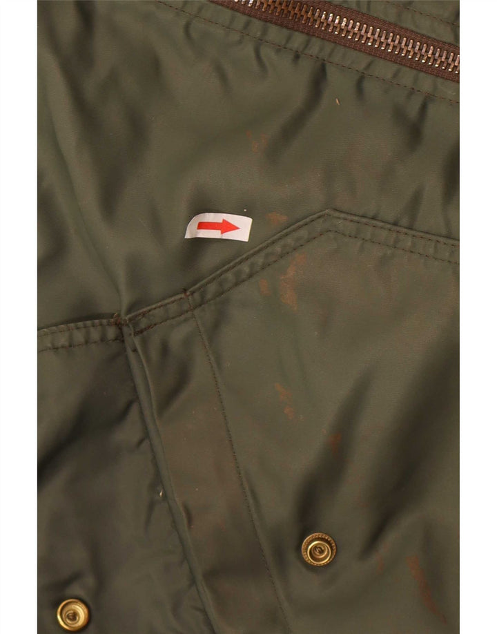 Carrera Herren Bomberjacke UK 40 Large Khaki Colourblock Polyamid