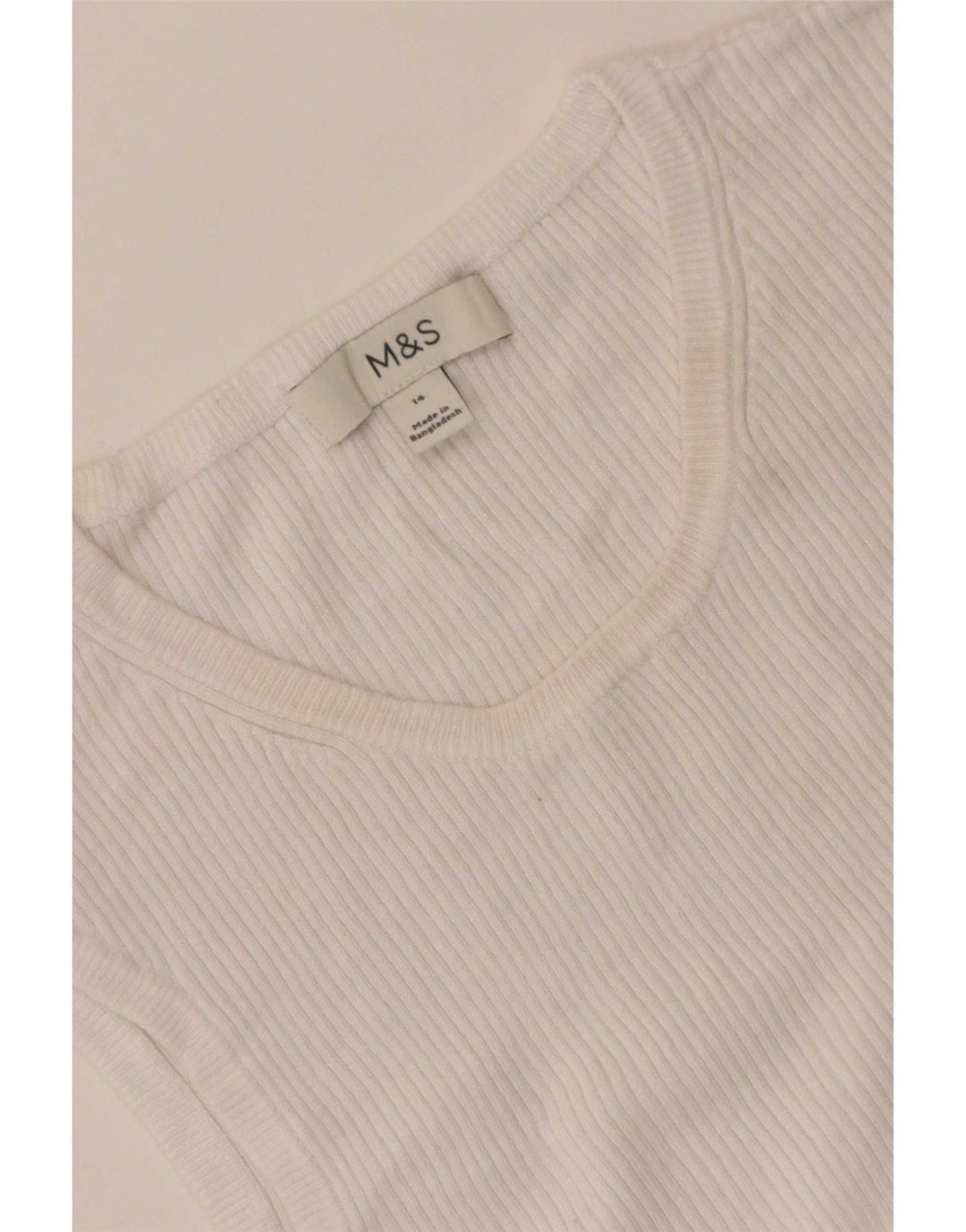 Marks & Spencer Damen Weste Top UK 14 Medium Weiß