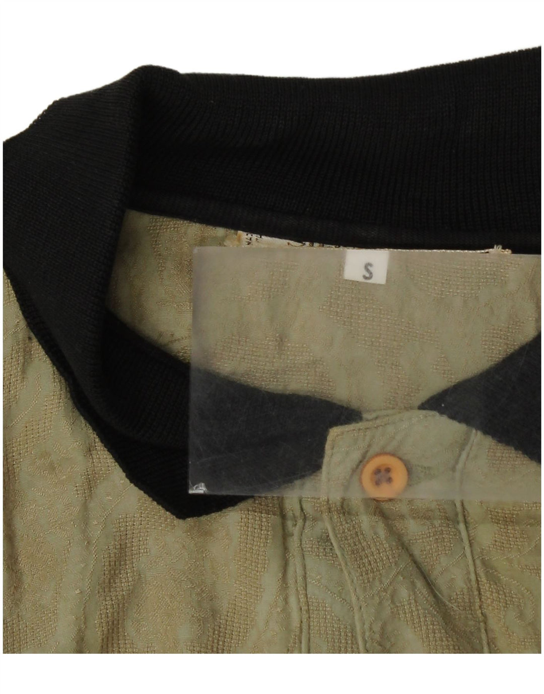 Silenzio Herren Poloshirt Small Khaki Paisley