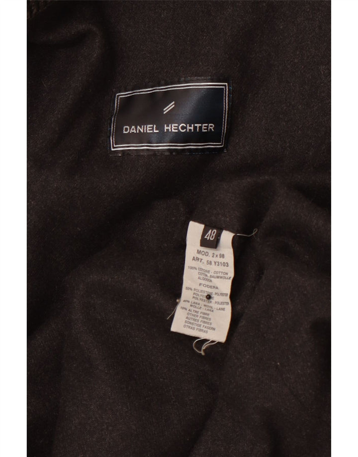 DANIEL HECHTER Mens Corduroy Jacket IT 48 Medium Black Cotton