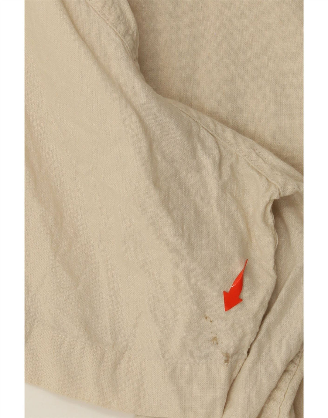 WRANGLER Herren-Kurzarmhemd, groß, beige, Leinen