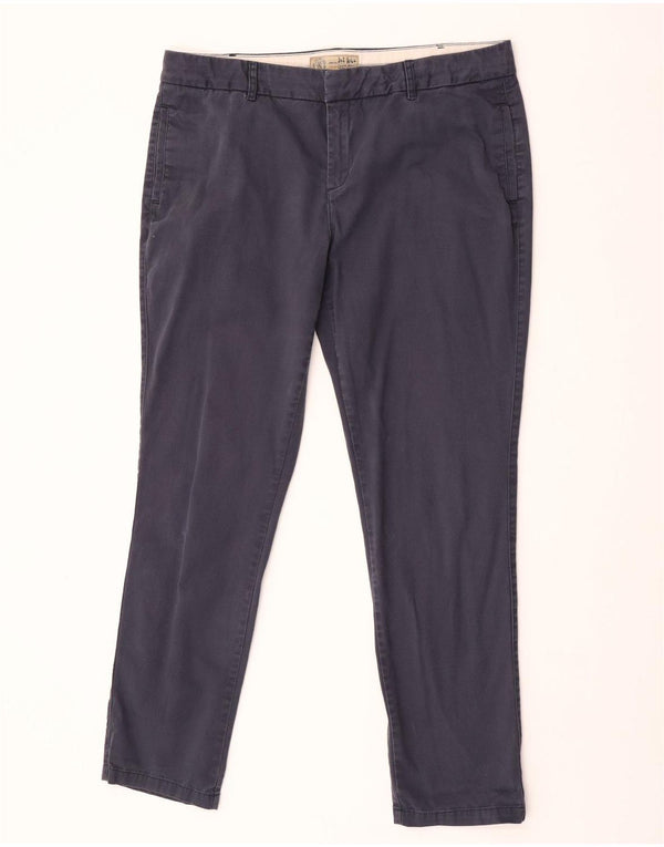Fat Face Slim Chino-Hose für Damen, UK 16, Größe L W36 L30, Marineblau, Baumwolle