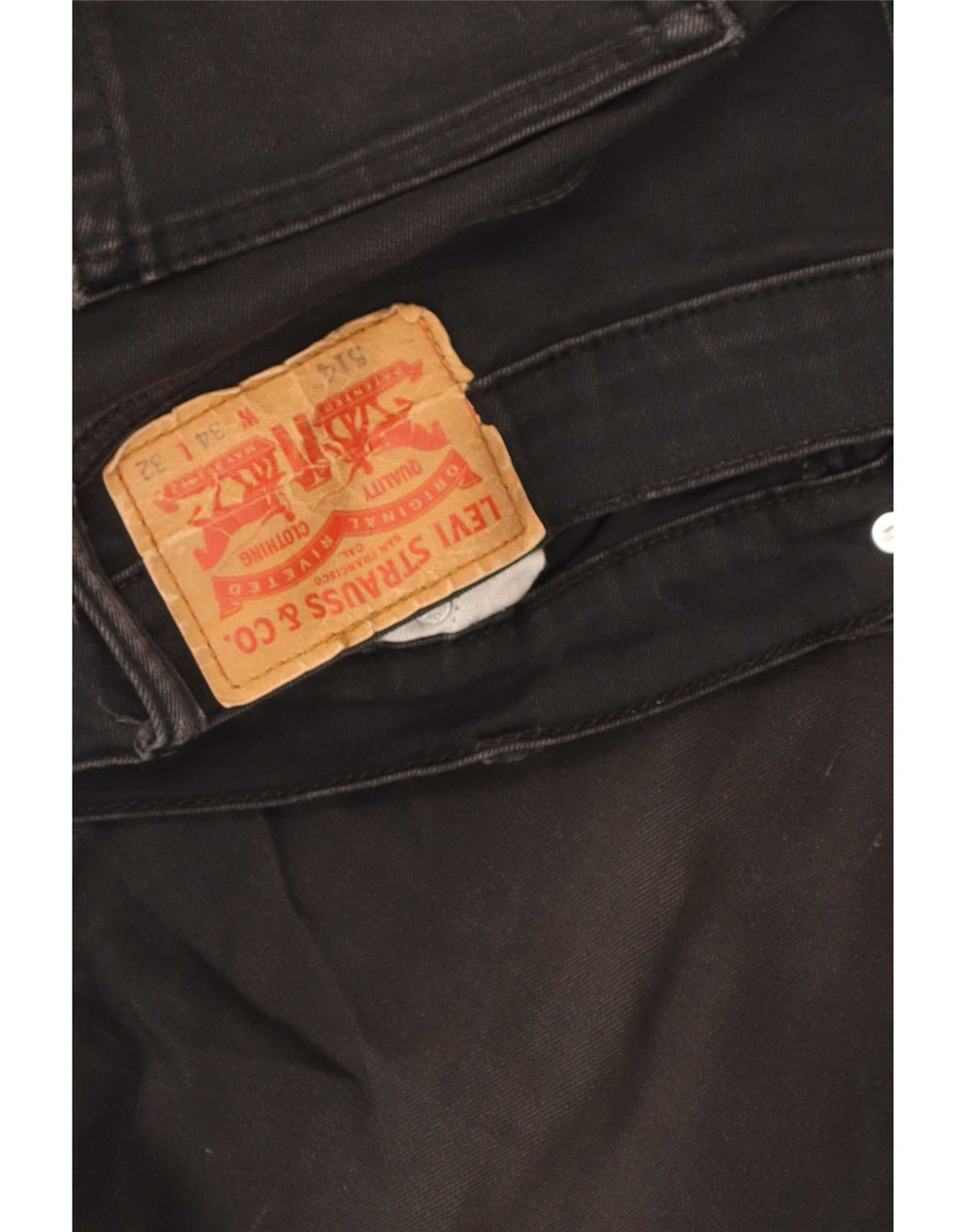 Levi's Herren 514 Straight Jeans W34 L32 Schwarz