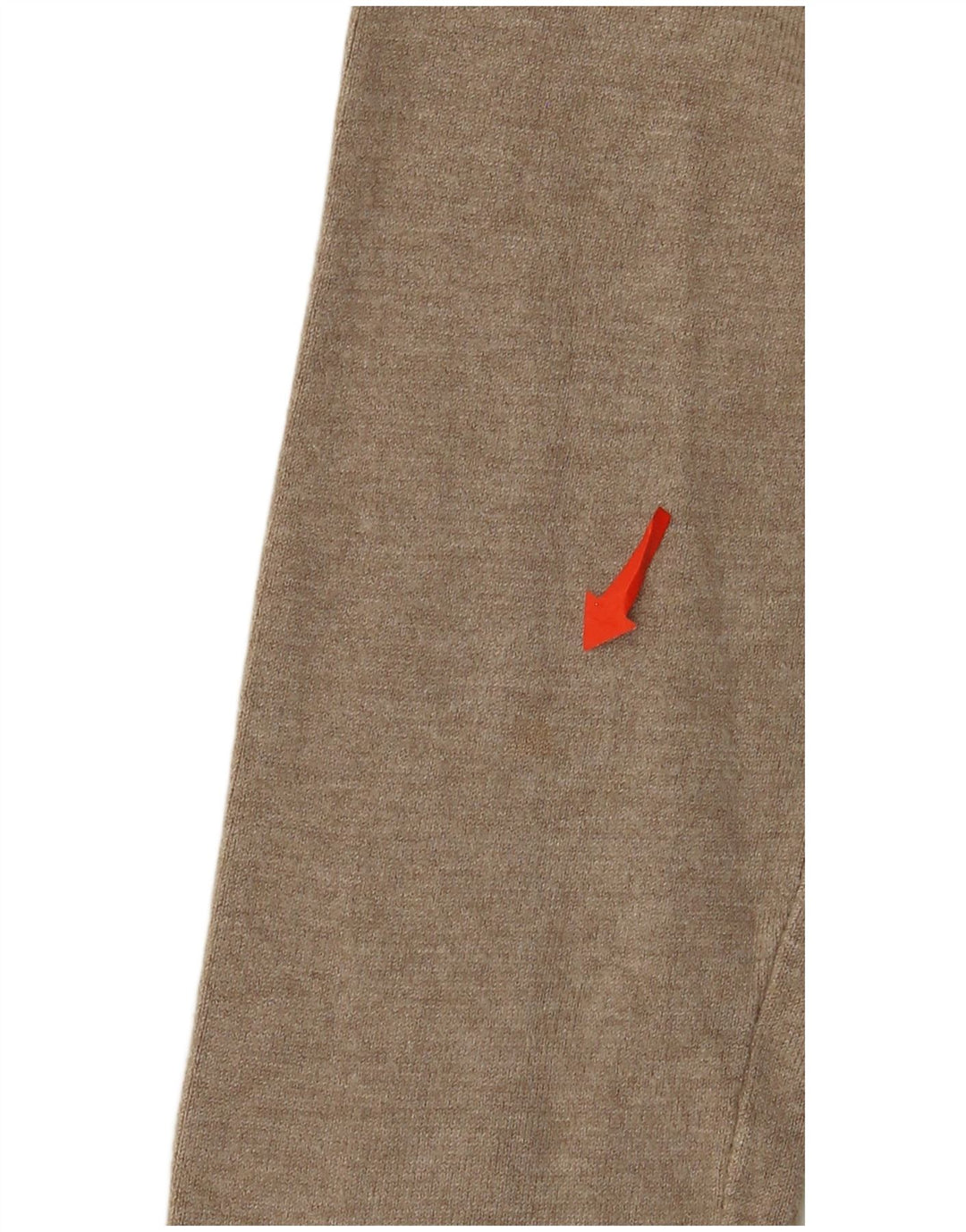 Zara Damen-Pullover mit V-Ausschnitt, UK 12, Medium Beige, Viskose