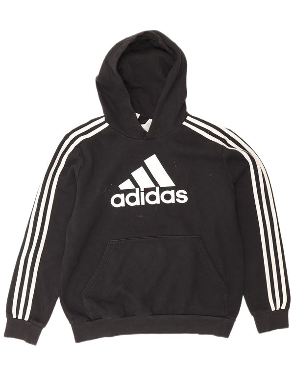 Adidas Jungen Graphic Hoodie Pullover 13–14 Jahre, schwarze Baumwolle