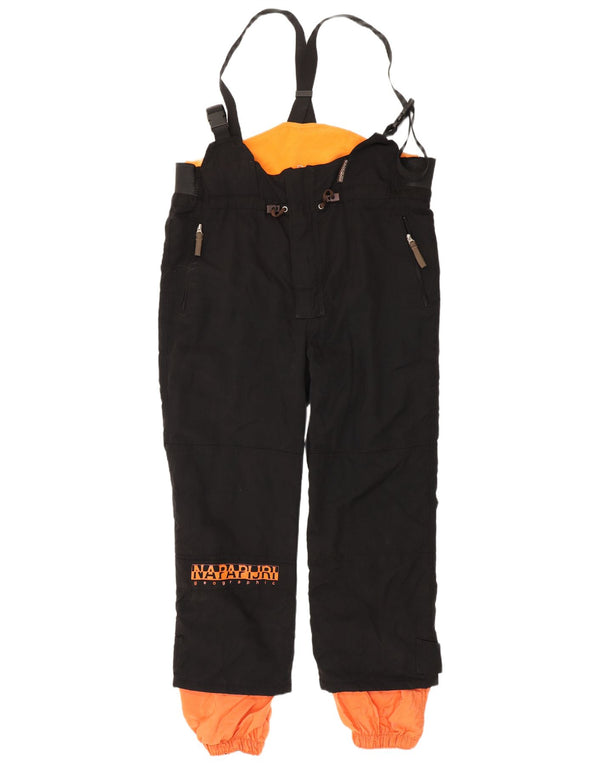Napapijri Herren Latzhose mit Grafik, Skihose, 2XL, Schwarz, Polyamid