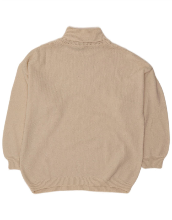 Pimet Herren-Pullover mit Rollkragen, XL, weiße Wolle