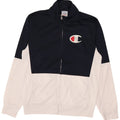 Champion Herren-Trainingsanzugoberteil mit Grafik, mittleres Marineblau, Farbblock