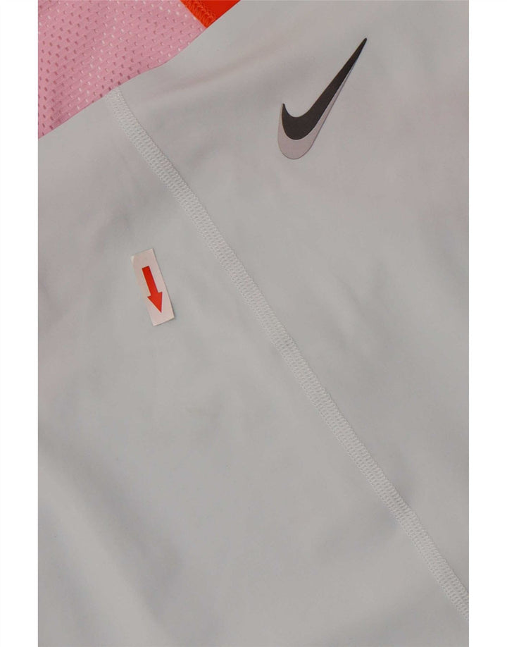 Nike Damen Dri Fit Slim Vest Top UK 12 Mittelblauer Farbblock