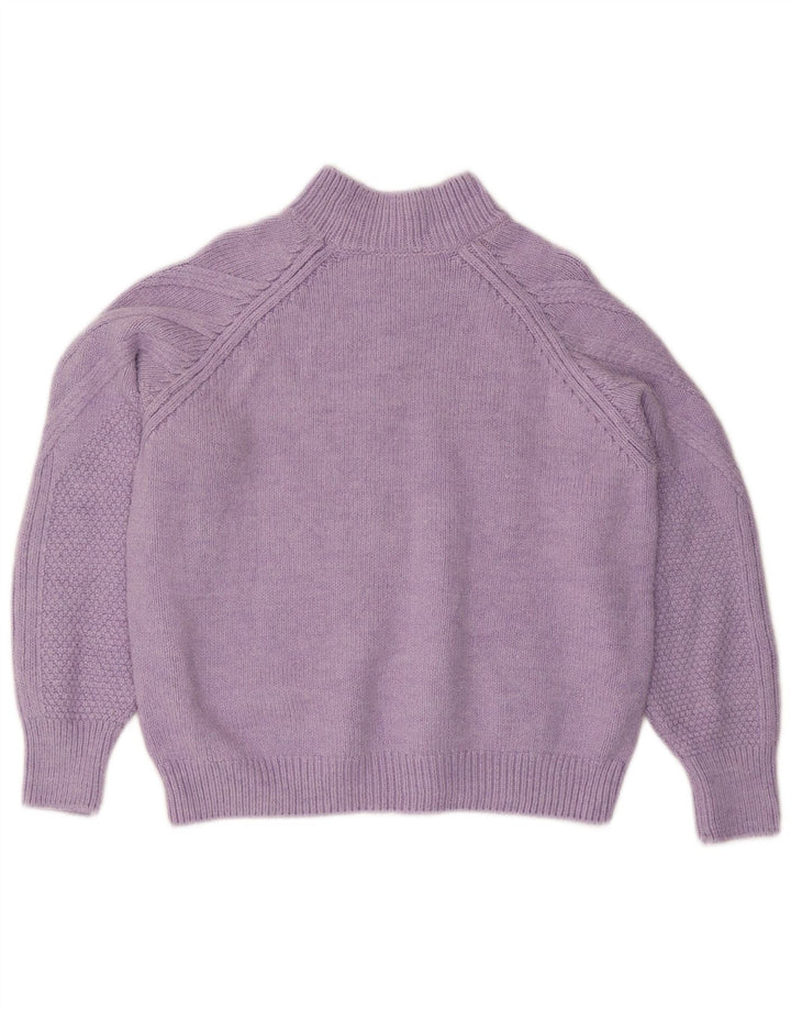 Marks & Spencer Rollkragenpullover für Damen, Gr. 14, Mittelviolett