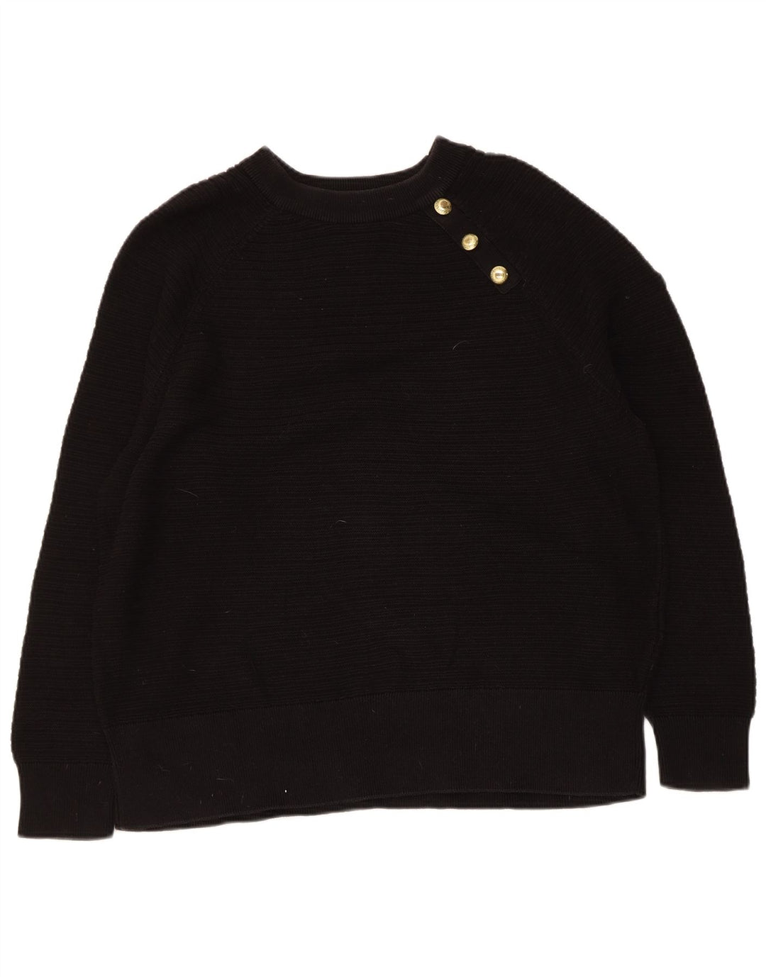 Barbour Damen-Pullover mit normaler Passform und U-Boot-Ausschnitt, Gr. 12, mittelschwarz