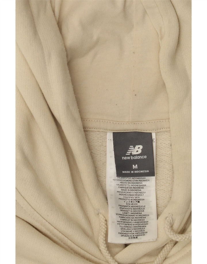 NEW BALANCE Herren-Kapuzenpullover mit Grafik, lockere Passform, mittelbeige Baumwolle