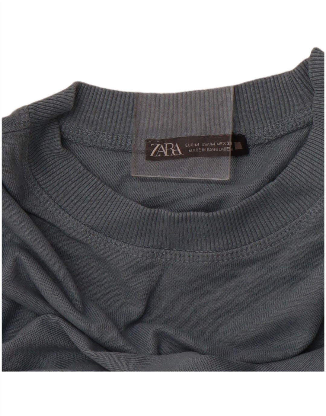 ZARA Damen Sweatshirt-Pullover UK 14 Mittelgrau