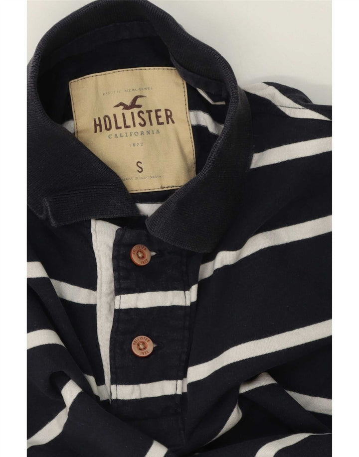 Hollister Herren-Poloshirt, klein, Marineblau gestreift