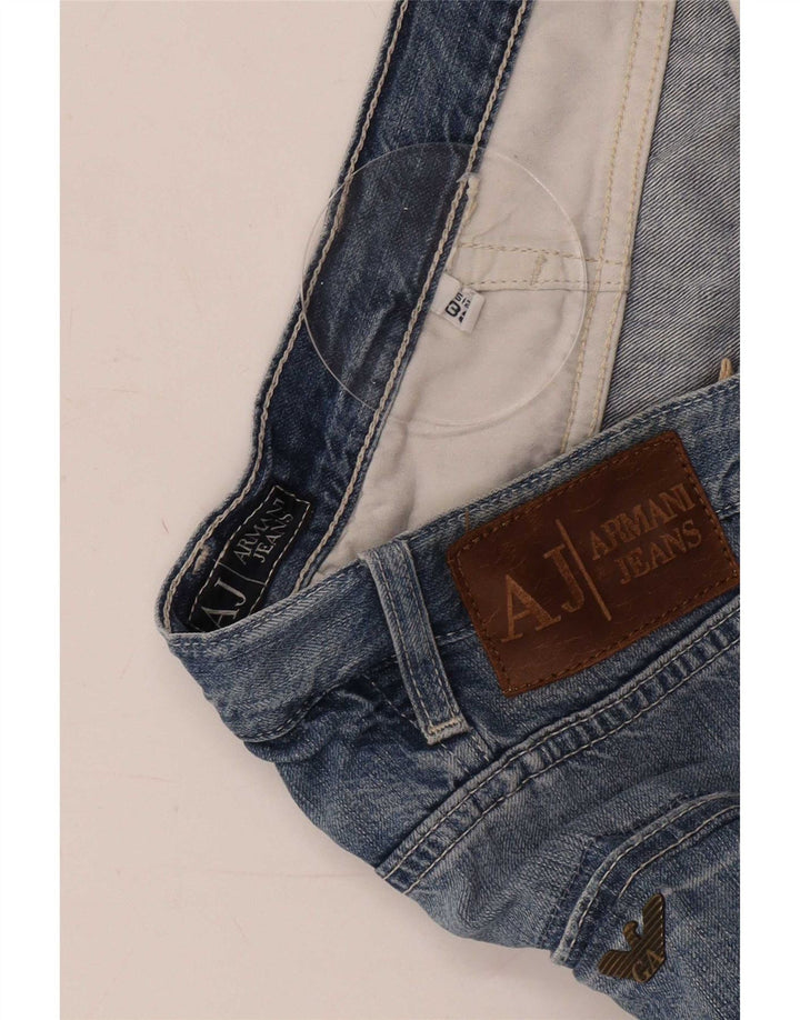 Armani Herren Straight Jeans W33 L31 Blau