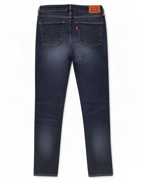 Levi's Damen 721 High Rise Skinny Jeans W29 L27 Blaue Baumwolle