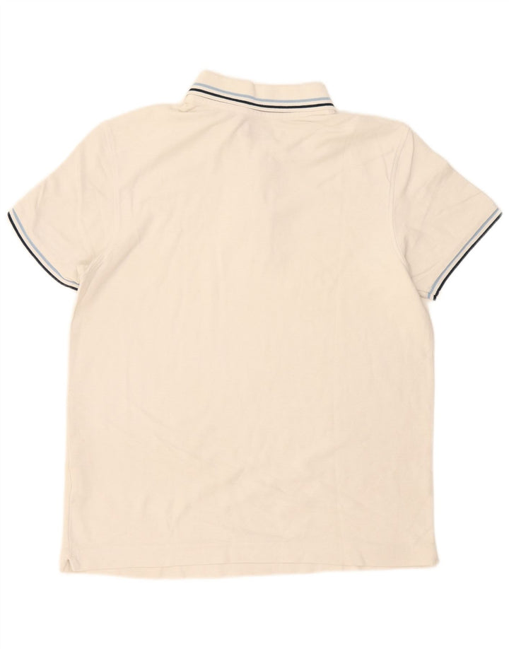 Lotto Herren-Poloshirt, klein, weiß gestreift, Baumwolle