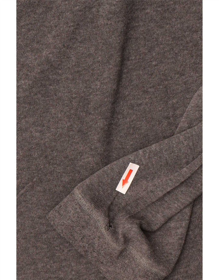 Zara Herren Langarm-Poloshirt 2XL Grau