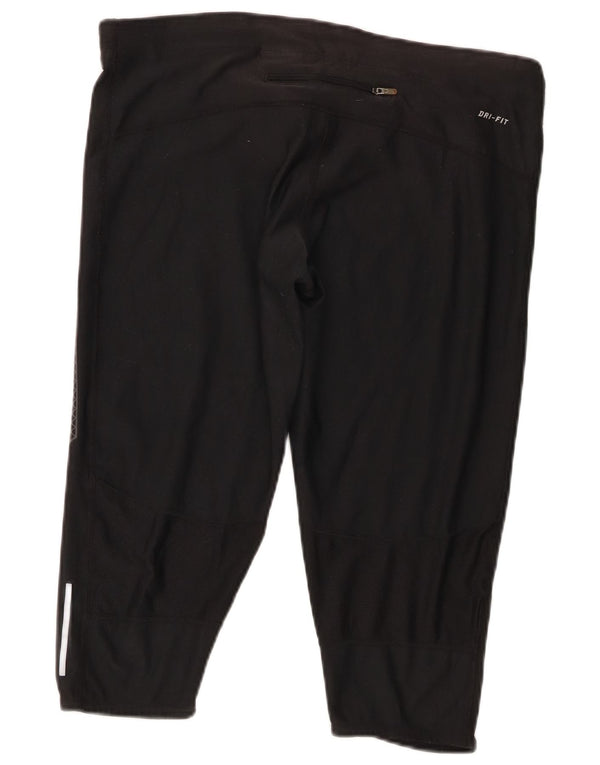 Nike Damen Dri Fit Capri Leggings XL Schwarz Polyester Sport