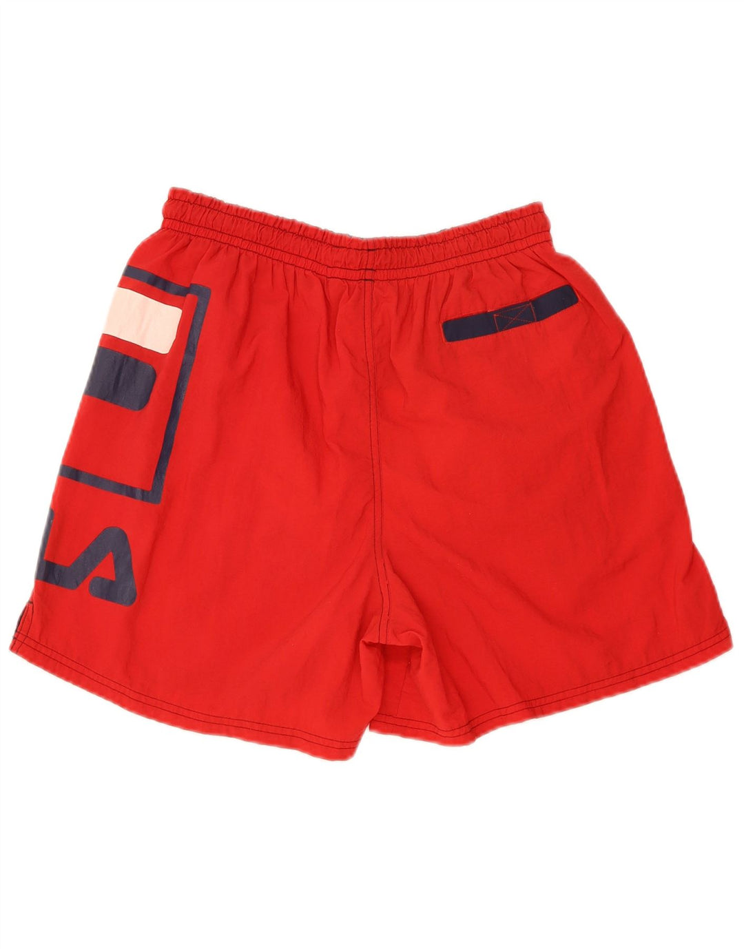 Fila Herren Graphic Sport Shorts Mittelrotes Nylon