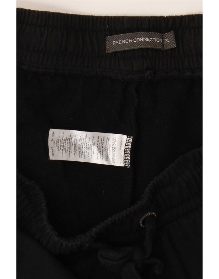 French Connection Herren-Sportshorts XL aus schwarzer Baumwolle