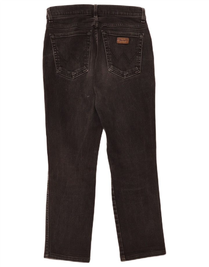 WRANGLER Damen Straight Jeans W30 L26 Schwarz