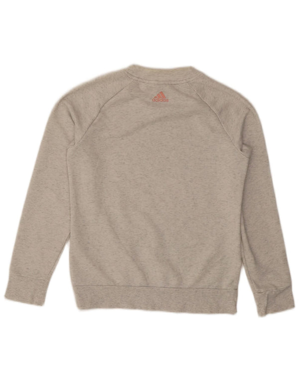 Adidas Damen Graphic Sweatshirt Pullover UK 8 Small Grau meliert
