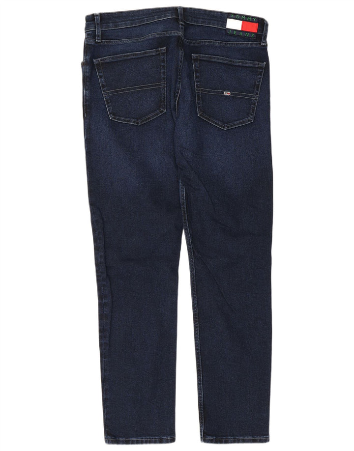 Tommy Hilfiger Herren Slim Jeans W33 L32 Marineblau Baumwolle