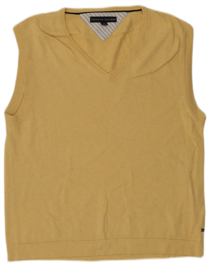 Tommy Hilfiger Herren Weste Tank Top Large Gelb