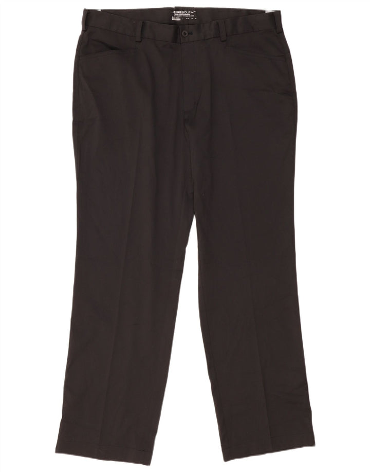 Nike Herren Dri Fit Straight Freizeithose W38 L32 Schwarz Polyester