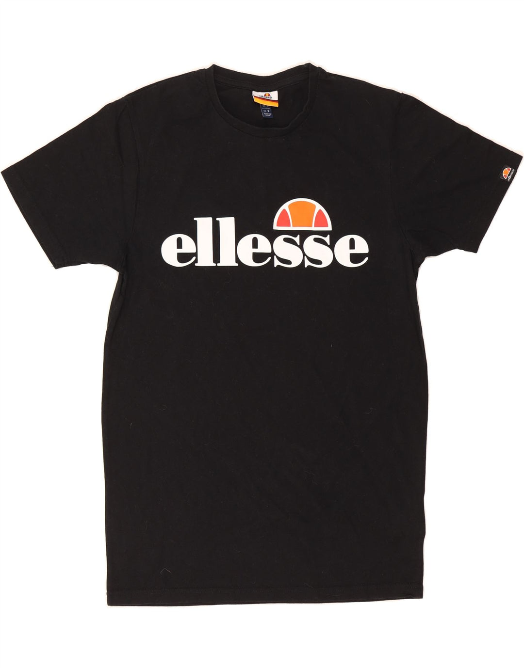 ELLESSE Mens Graphic T-Shirt Top Small Black Cotton Vintage Ellesse and Second-Hand Ellesse from Messina Hembry 