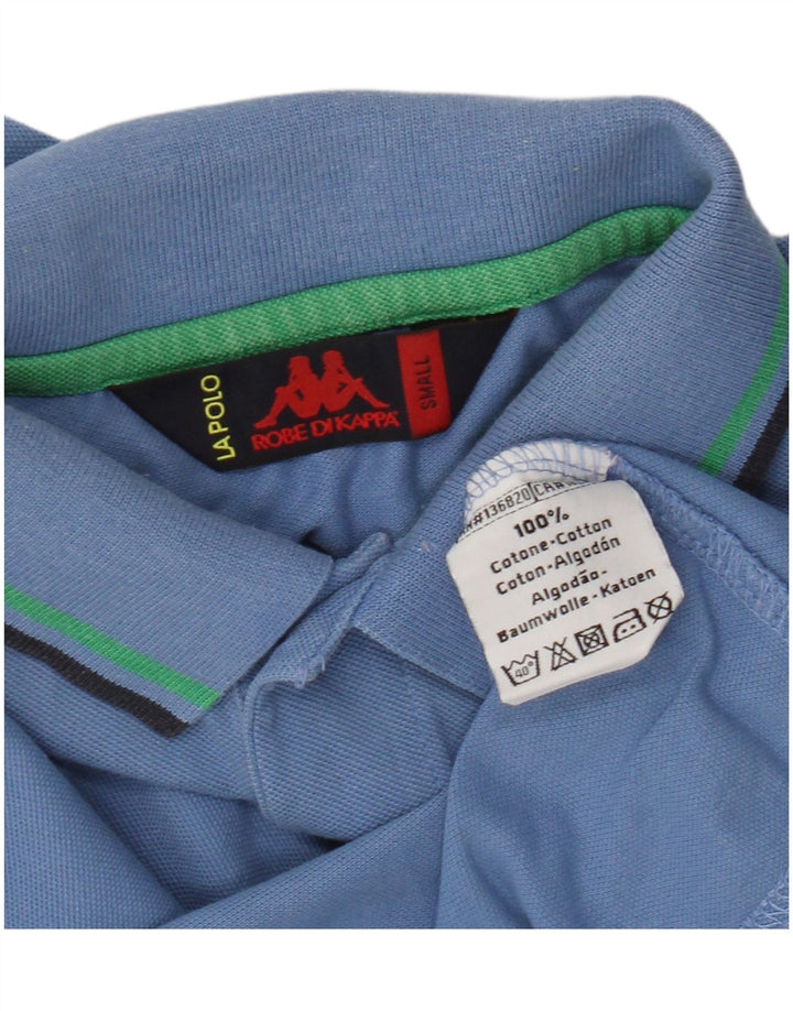 Kappa Herren-Poloshirt, kleine blaue Baumwolle