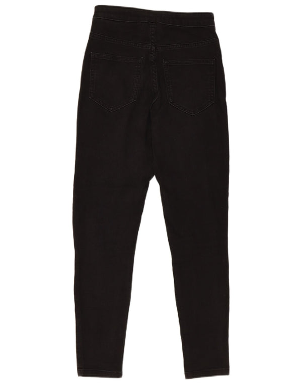 Marks & Spencer Damen Super Skinny Jeans UK 8 Small W26 L27 Schwarze Baumwolle