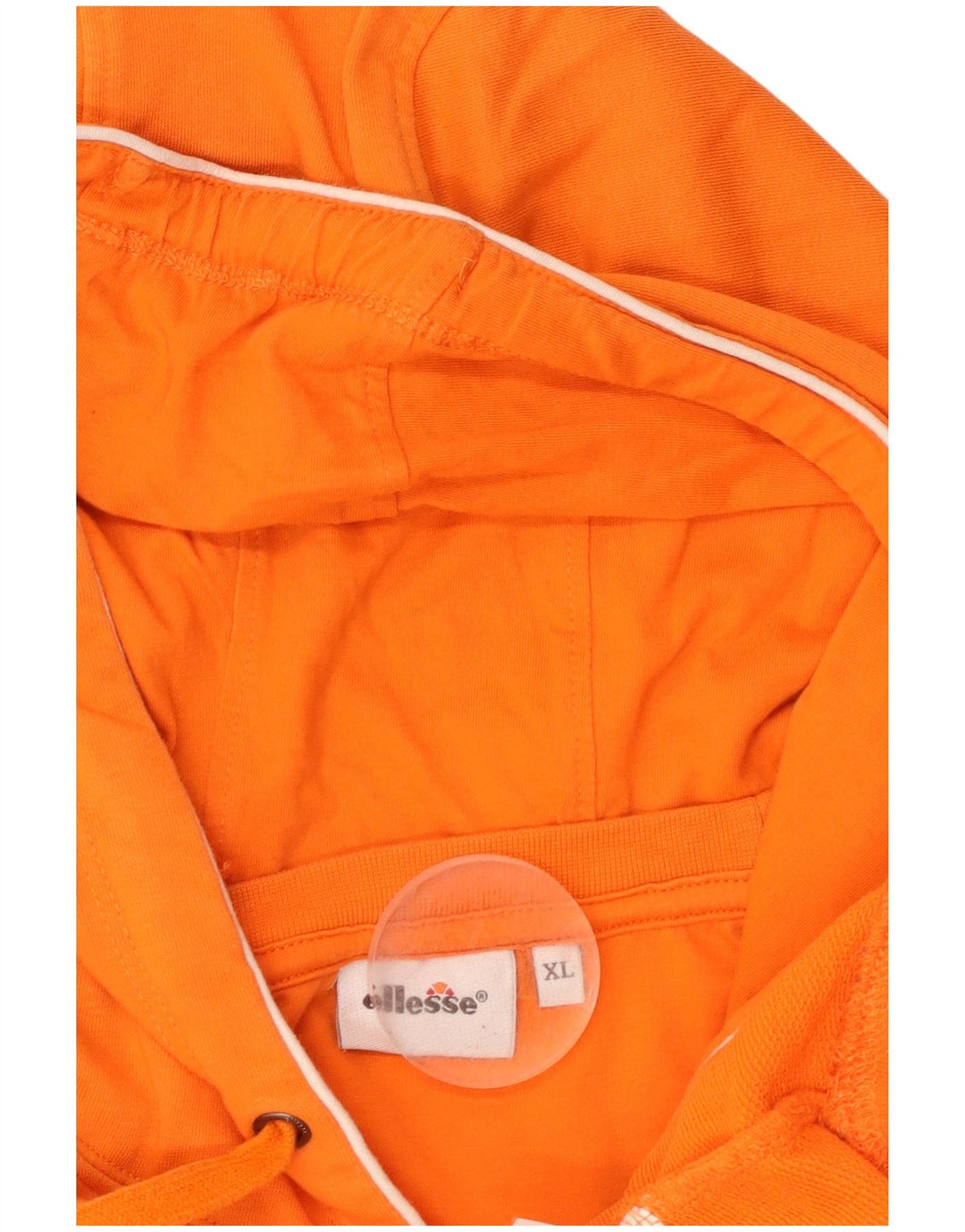 ELLESSE Herren Graphic Hoodie Pullover XL Orange Baumwolle