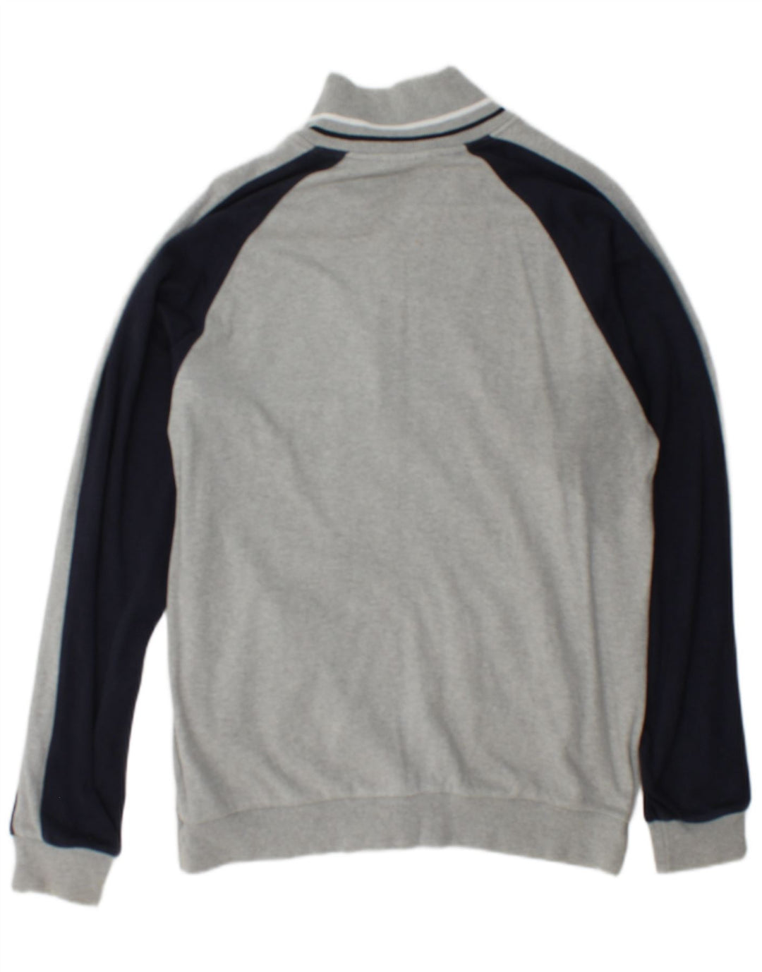 Champion Herren-Trainingsanzug-Top-Jacke, große graue Colourblock-Baumwolle