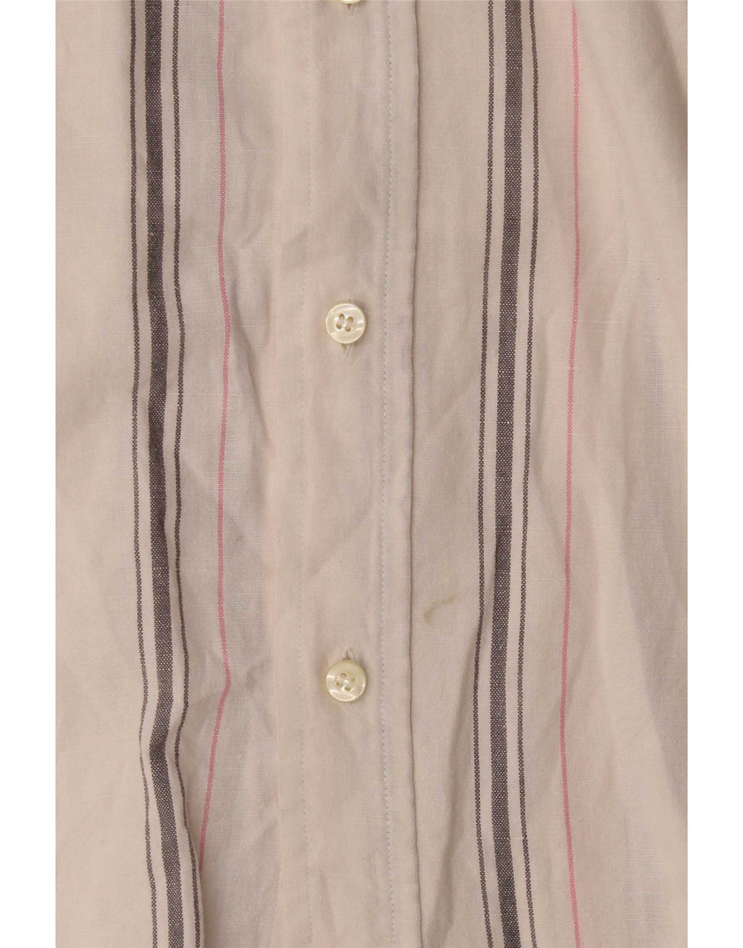 Murphy & Nye Herren Kurzarmhemd XL Weiß gestreift