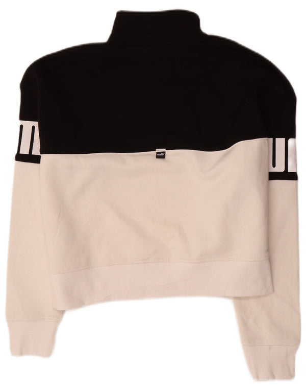 Puma Damen-Pullover mit übergroßem Grafik-Sweatshirt, Gr. 10, Größe S, Schwarz