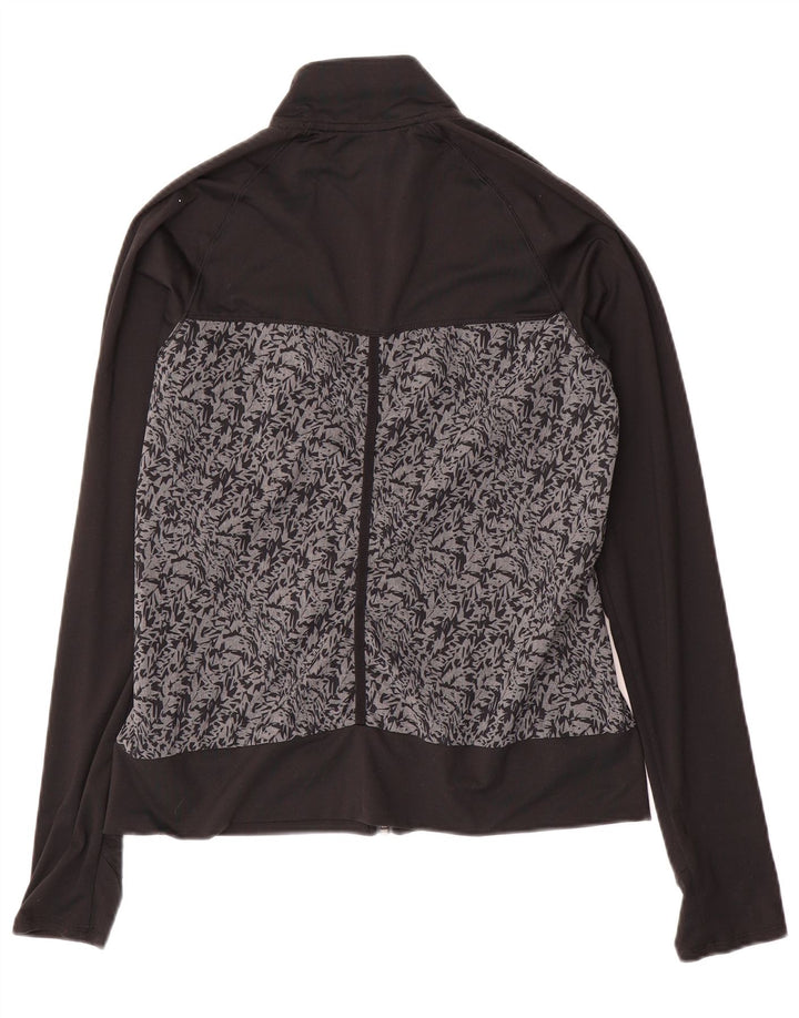 ADIDAS Damen-Trainingsanzug, Top-Jacke, UK 10, Größe S, Schwarz, Colourblock-Polyester