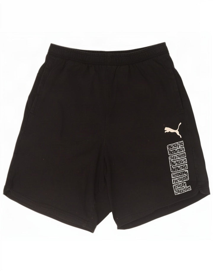 Puma Herren Graphic Sport Shorts Mittelschwarze Baumwolle