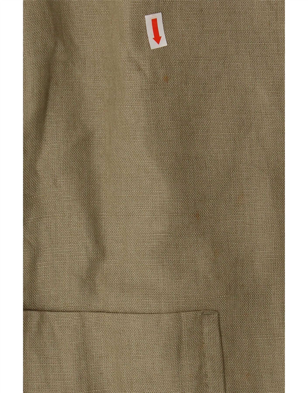 Marks & Spencer Herren-Blazer mit 3 Knöpfen, UK 40, Mittelkhaki, Leinen
