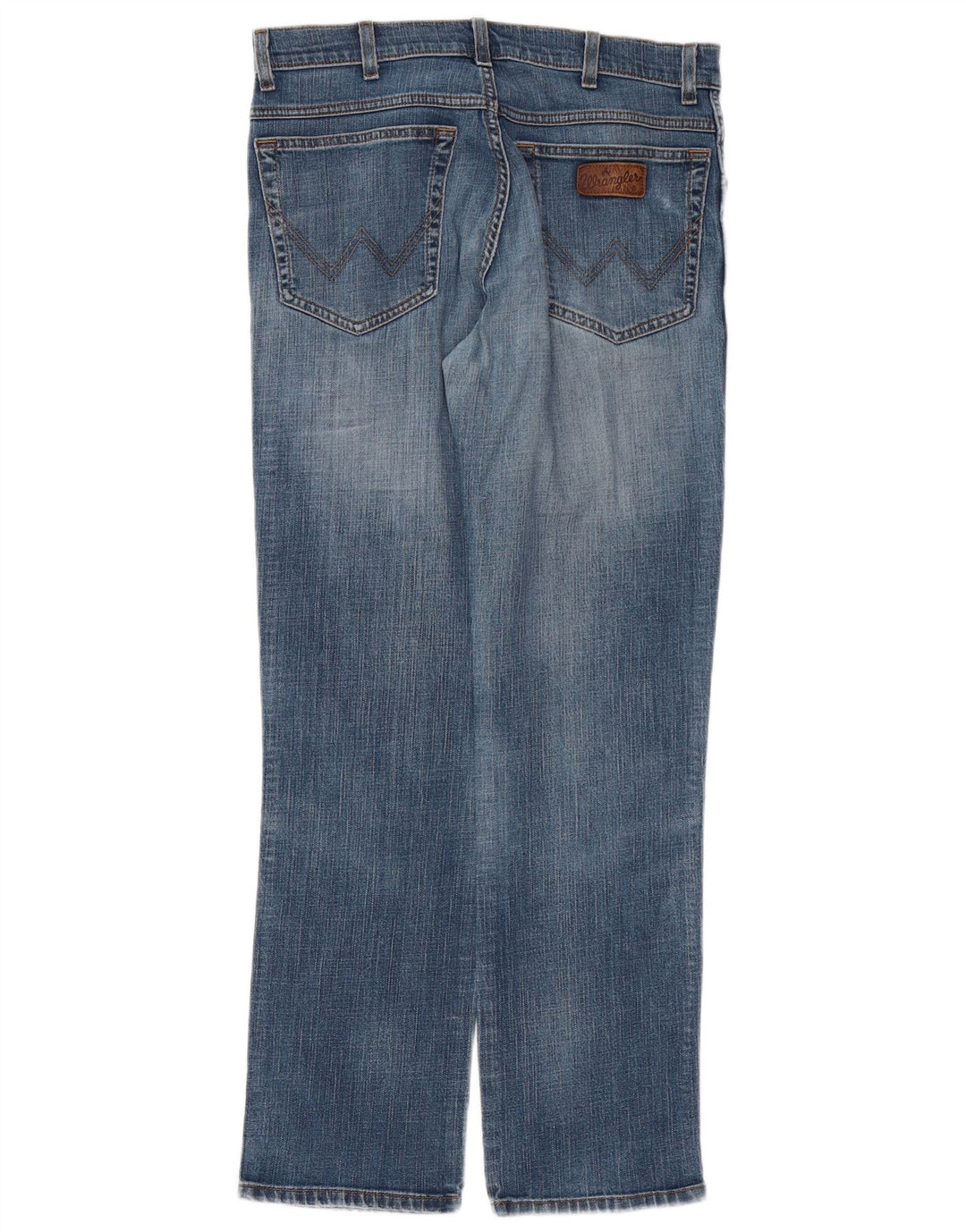 WRANGLER Herren Texas Stretch Straight Jeans W33 L30 Blaue Baumwolle